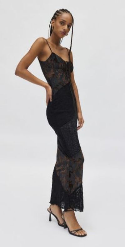 white lace mesh corset drape mini dress It's Complicated White Lace Drape Mini Dress main image 1