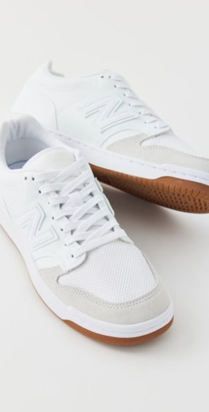 New Balance - 480 Court Sneaker in White/Reflection, Women's at