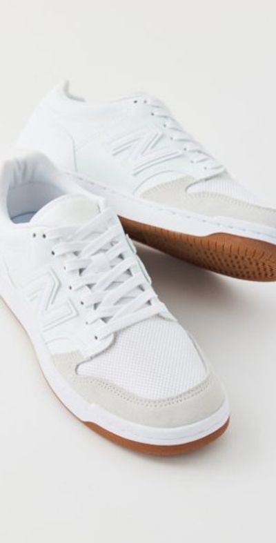 New Balance 480 Court Sneaker in White/Reflection, Women's at