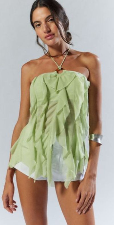 green emerald velvet dress Meet Me In Santorini main image 1