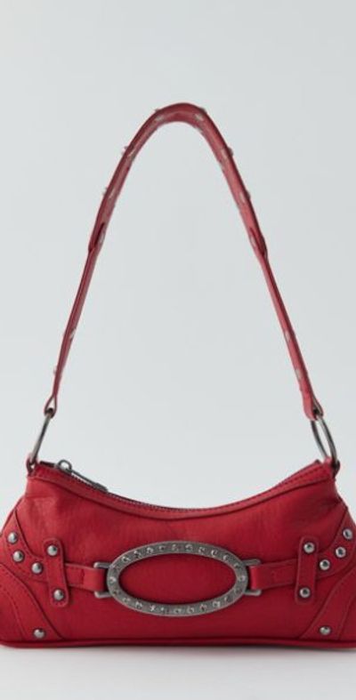 Silence + Noise Silence + Noise Skye PU Shoulder Bag in Red, Women's at Urban Outfitters