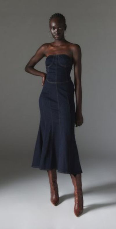 silence and noise denim dress Silence + Noise Clothing