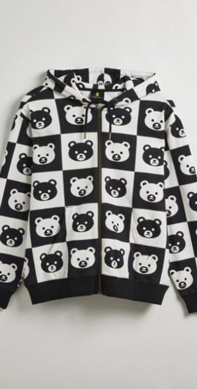 Teddy Fresh Black and White Checkered Bag Teddy Fresh Yellow and White Checkered | Mercari main image 3