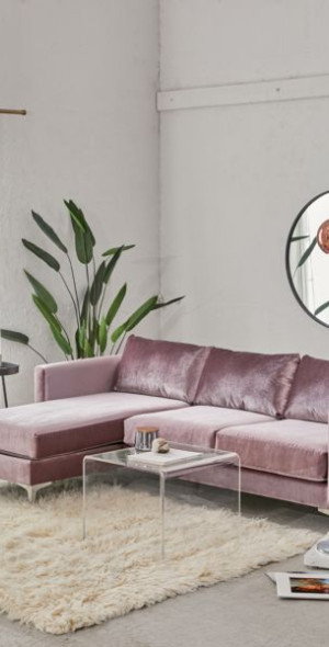 Chamberlin Velvet Sectional Sofa