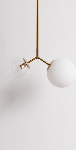 Urban Outfitters - Orion Globe Pendant Light in Gold at