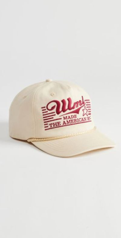 NWT Wish Me Luck The American Way Baseball Hat RED AMERICA main image 3